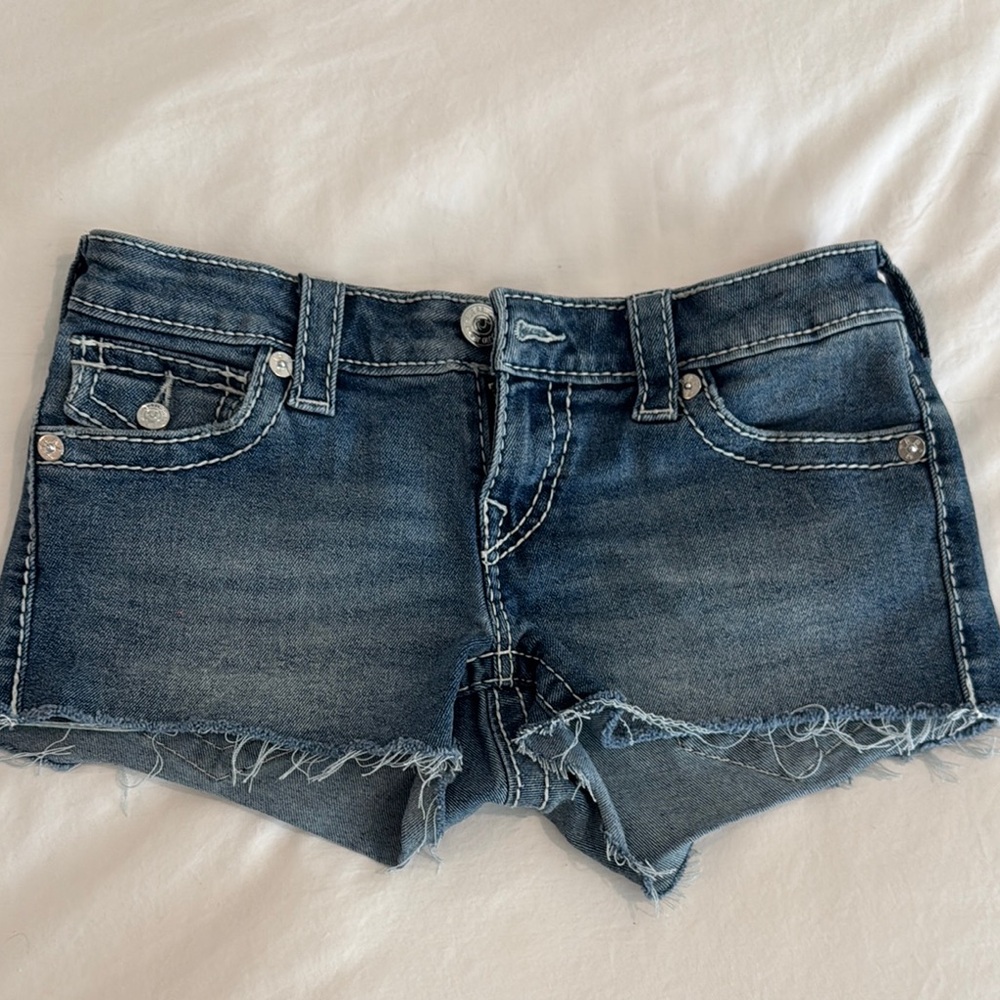 True Religion Joey Cut Off Denim Shorts - SIZE 25